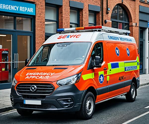 Emergency appliance repair service van